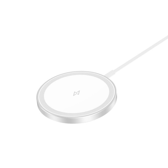 XO CX037 IPHONE MAGNETIC METAL ΑΣΥΡΜΑΤΟΣ ΦΟΡΤΙΣΤΗΣ 15W 3-IN-1 ΛΕΥΚΟΣ