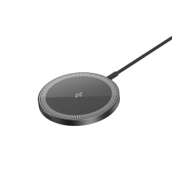 XO CX037 IPHONE MAGNETIC METAL ΑΣΥΡΜΑΤΟΣ ΦΟΡΤΙΣΤΗΣ 15W 3-IN-1 ΜΑΥΡΟΣ