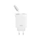 XO CE31 ΦΟΡΤΙΣΤΗΣ 30W GAN ME ΑΝΑΣΥΡΟΜΕΝΟ ΚΑΛΩΔΙΟ 1 ΘΥΡΑ USB 1 ΘΥΡΑ TYPE-C ΚΑΛΩΔΙΟ TYPE-C