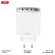 XO CE23 ΦΟΡΤΙΣΤΗΣ 65W GAN NITRIDE 3 ΘΥΡΕΣ TYPE-C 1 ΘΥΡΑ USB ΛΕΥΚΟΣ