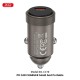 XO CC70 MINI METAL ΦΟΡΤΙΣΤΗΣ ΑΥΤΟΚΙΝΗΤΟΥ PD30W 1 ΘΥΡΑ PD ΜΑΥΡΟΣ