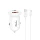 XO CC69 MINI SMART ΦΟΡΤΙΣΤΗΣ ΑΥΤΟΚΙΝΗΤΟΥ 30W 1 ΘΥΡΑ PD 1 ΘΥΡΑ USB ΜΕ ΚΑΛΩΔΙΟ TYPE-C ΛΕΥΚΟΣ
