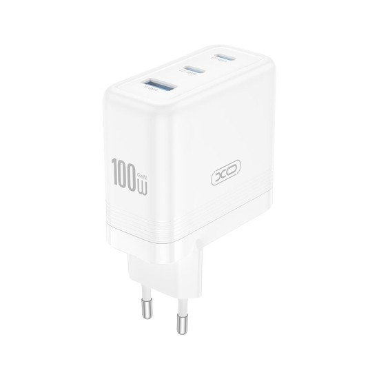 XO CE35 ΦΟΡΤΙΣΤΗΣ 100W GAN 2 ΘΥΡΕΣ TYPE-C 1 ΘΥΡΑ USB ΛΕΥΚΟΣ