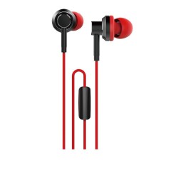 WESDAR R8 IN-EAR METAL EARPHONES ΜΑΥΡΟ-ΚΟΚΚΙΝΟ