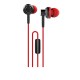 WESDAR R8 IN-EAR METAL EARPHONES ΜΑΥΡΟ-ΚΟΚΚΙΝΟ