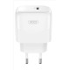 XO Φορτιστής Χωρίς Καλώδιο με Θύρα USB-C 20W Power Delivery Λευκός (L136)