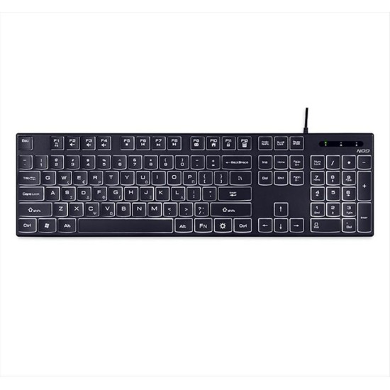 Πληκτρολόγιο με καλώδιο NOD Illuminati Wired Keyboard ΧΡΩΜΑ ΜΑΥΡΟ