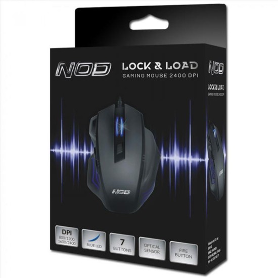 Ποντίκι ενσύρματο Nod Lock & Load Wired Gaming Mouse Black