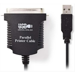 Καλώδιο 2m από USB σε NEDIS Παράλληλο χρώμα Black